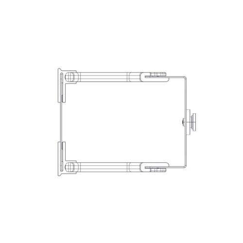 Systeme Electric vertical cable manager, Excelente series, plastic fingers, with cover, for 48U cabinets 750mm and 800mm wide
