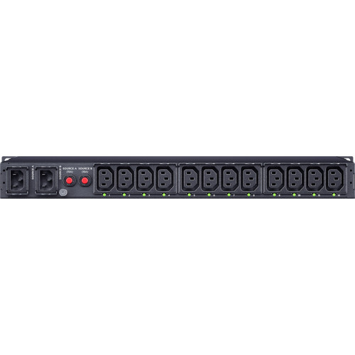 Блок распределения питания/ ATS CyberPower PDU44004 1U type, 10Amp, plug IEC 320 C14, (12) IEC 320 C13 Блок распределения питания/ ATS CyberPower PDU44004 1U type, 10Amp, plug IEC 320 C14, (12) IEC 320 C13