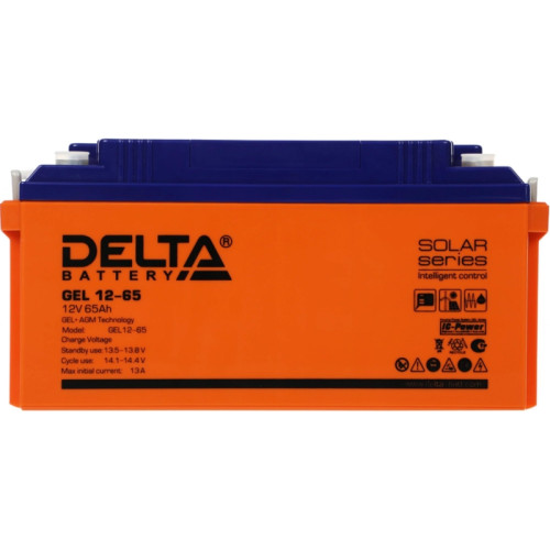 Батарея Vektor Battery серия GEL, GEL 12-65, напряжение 12В, емкость 65 Ач (разряд 10 часов), макс. ток разряда (1 сек.) 650А, макс. ток заряда 13A, свинцово-кислотная типа AGM, клеммы Т11, ДxШxВ 350x167x173 мм., вес 20кг., срок службы 13 лет Батарея Vektor Battery серия GEL, GEL 12-65, напряжение 12В, емкость 65 Ач (разряд 10 часов), макс. ток разряда (1 сек.) 650А, макс. ток заряда 13A, свинцово-кислотная типа AGM, клеммы Т11, ДxШxВ 350x167x173 мм., вес 20кг., срок службы 13 лет