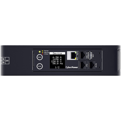 Блок распределения питания/ PDU CyberPower PDU31414 0U type, 16Amp, plug IEC 309 16A, (18) IEC 320 C13 (2) IEC 320 C19