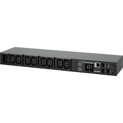 Блок распределения питания/ PDU CyberPower 20SWHVIEC8FNET(41005) NEW 1U, Switched 240V/16A, IEC320-C20 plug , 8 IEC outlets