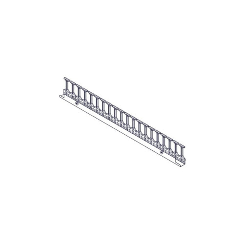 Vertical cable manager Systeme Electric, Excelente series, 42U, plastic fingers, single row, for mounting in a mounting channel