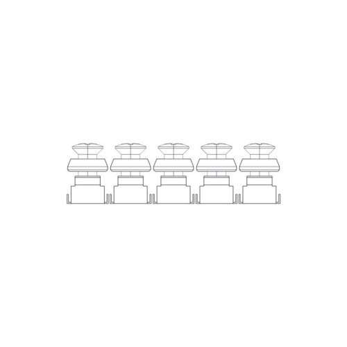 Mounting kit Systeme Electric, Uniprom series, M6 (screw, washer, snap nut), pack of 50 pcs.
