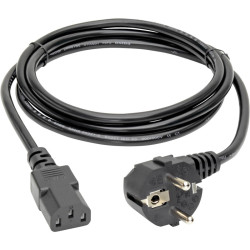 Кабель питания C13 to Schuko, 10A, 250V, 17 AWG, 1.8 метра ,черный/ C13 to Schuko, European Computer Power Cord - 10A, 250V, 17 AWG, 6 ft. (1.8 m), Black