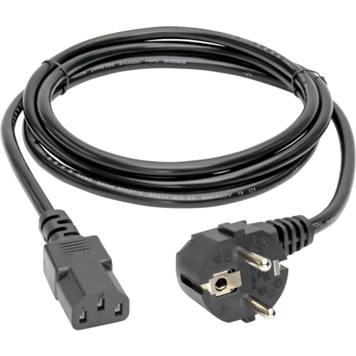 Кабель питания C13 to Schuko, 10A, 250V, 17 AWG, 1.8 метра ,черный/ C13 to Schuko, European Computer Power Cord - 10A, 250V, 17 AWG, 6 ft. (1.8 m), Black