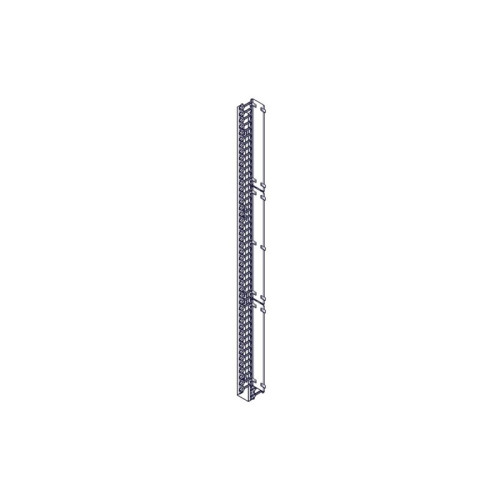 Systeme Electric vertical cable manager, Excelente series, plastic fingers, with cover, for 48U cabinets 750mm and 800mm wide