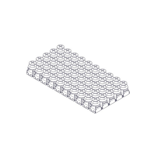 Mounting kit Systeme Electric, Uniprom series, M6 (screw, washer, snap nut), pack of 50 pcs.