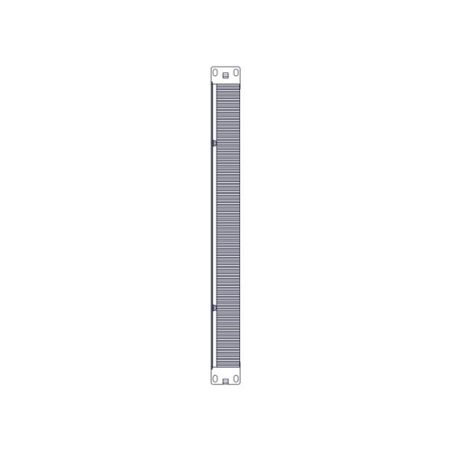System Electric, серия Uniprom, 1U, 2шт, черный