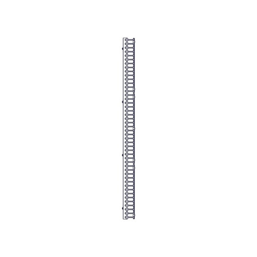 Systeme Electric vertical cable manager, Excelente series, plastic fingers, with cover, for 48U cabinets 750mm and 800mm wide