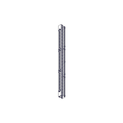 Systeme Electric vertical cable manager, Excelente series, plastic fingers, with cover, for 48U cabinets 750mm and 800mm wide
