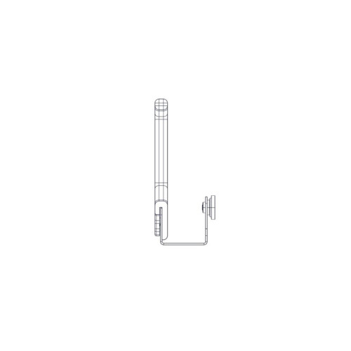 Vertical cable manager Systeme Electric, Excelente series, 42U, plastic fingers, single row, for mounting in a mounting channel