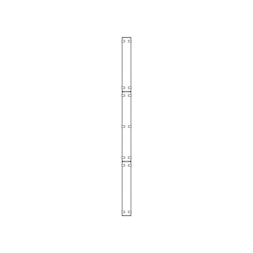 Systeme Electric vertical cable manager, Excelente series, plastic fingers, with cover, for 48U cabinets 750mm and 800mm wide Systeme Electric vertical cable manager, Excelente series, plastic fingers, with cover, for 48U cabinets 750mm and 800mm wide