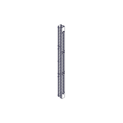 Systeme Electric vertical cable manager, Excelente series, plastic fingers, with cover, for 48U cabinets 750mm and 800mm wide