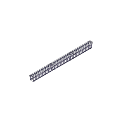 Systeme Electric vertical cable manager, Excelente series, plastic fingers, with cover, for 42U cabinets 750mm and 800mm wide