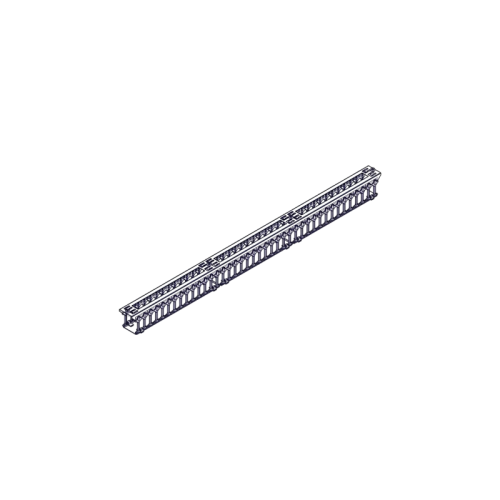 Systeme Electric vertical cable manager, Excelente series, plastic fingers, with cover, for 42U cabinets 750mm and 800mm wide