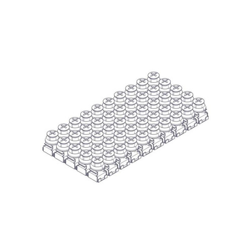 Mounting kit Systeme Electric, Uniprom series, M6 (screw, washer, snap nut), pack of 50 pcs.
