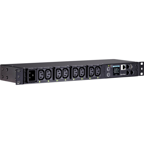 Блок распределения питания/ PDU CyberPower PDU81005 1U type, 16Amp, plug IEC 320 C20, (8) IEC 320 C13 Блок распределения питания/ PDU CyberPower PDU81005 1U type, 16Amp, plug IEC 320 C20, (8) IEC 320 C13