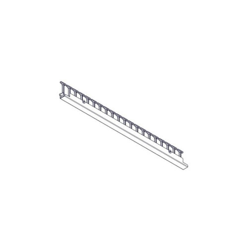 Vertical cable manager Systeme Electric, Excelente series, 42U, plastic fingers, single row, for mounting in a mounting channel