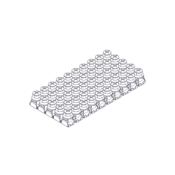 Mounting kit Systeme Electric, Uniprom series, M6 (screw, washer, snap nut), pack of 50 pcs.