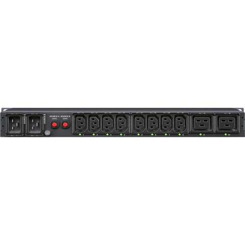 Блок распределения питания/ ATS CyberPower 1U type, 16Amp, plug IEC 320 C20, (8) IEC 320 C13 (2) IEC 320 C19 Блок распределения питания/ ATS CyberPower 1U type, 16Amp, plug IEC 320 C20, (8) IEC 320 C13 (2) IEC 320 C19