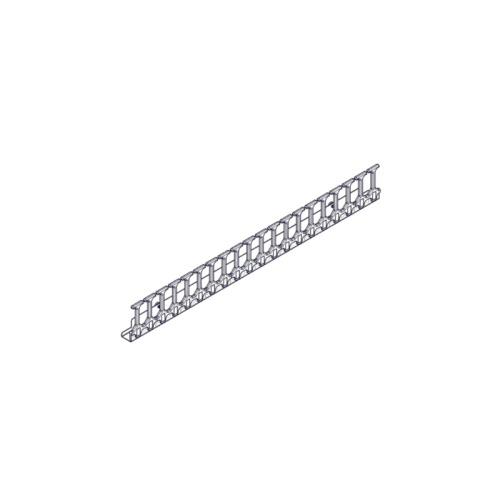 Vertical cable manager Systeme Electric, Excelente series, 42U, plastic fingers, single row, for mounting in a mounting channel