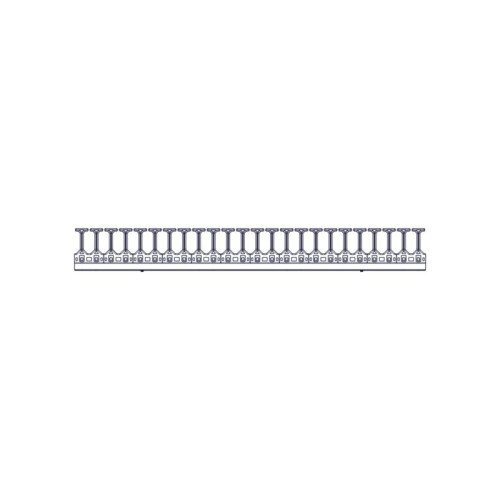 Systeme Electric, серия Excelente, 48U, пластиковые пальцы, однорядный, на две стороны