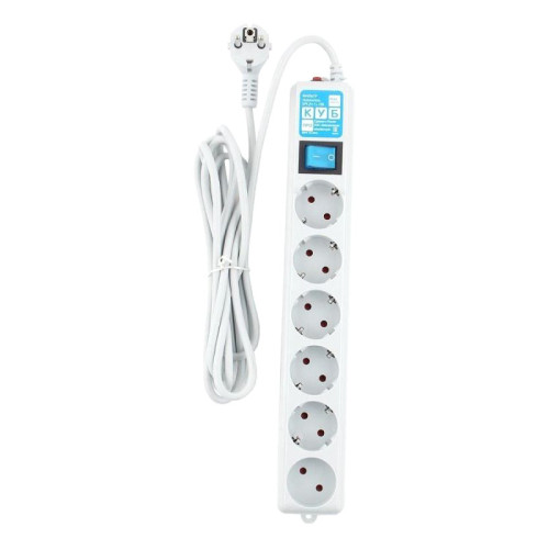 Фильтр-удлинитель Power Cube PRO, 5,0 м, LC контур, 16А/3,5кВт/ Surge protector Power Cube Pro 5,0 m, LC circuit, 6 outlets (white) 16A / 3,5kVt Фильтр-удлинитель Power Cube PRO, 5,0 м, LC контур, 16А/3,5кВт/ Surge protector Power Cube Pro 5,0 m, LC circuit, 6 outlets (white) 16A / 3,5kVt