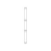 Systeme Electric vertical cable manager, Excelente series, plastic fingers, with cover, for 42U cabinets 750mm and 800mm wide