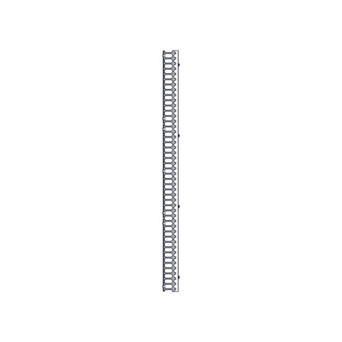 Systeme Electric vertical cable manager, Excelente series, plastic fingers, with cover, for 48U cabinets 750mm and 800mm wide