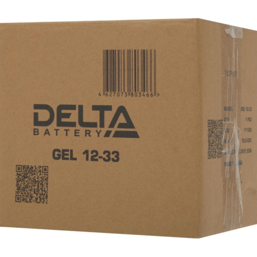 Батарея Vektor Battery серия GEL, GEL 12-33, напряжение 12В, емкость 33 Ач (разряд 10 часов), макс. ток разряда (5 сек.) 330А, макс. ток заряда 6,6 А, свинцово-кислотная типа GEL, клеммы M6, ДxШxВ 196x130x154мм., вес 10,1 кг., срок службы 13 лет Батарея Vektor Battery серия GEL, GEL 12-33, напряжение 12В, емкость 33 Ач (разряд 10 часов), макс. ток разряда (5 сек.) 330А, макс. ток заряда 6,6 А, свинцово-кислотная типа GEL, клеммы M6, ДxШxВ 196x130x154мм., вес 10,1 кг., срок службы 13 лет