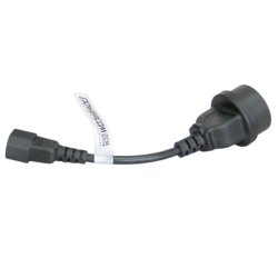 Кабель/ Powercom SCUT IEC-320 C14 to Socket Type-F 250V 10A