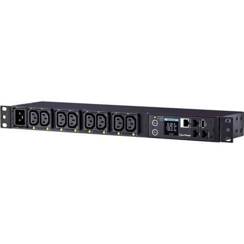Блок распределения питания/ PDU CyberPower PDU81005 1U type, 16Amp, plug IEC 320 C20, (8) IEC 320 C13 Блок распределения питания/ PDU CyberPower PDU81005 1U type, 16Amp, plug IEC 320 C20, (8) IEC 320 C13
