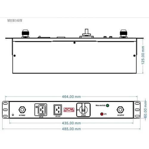 Байпас Powercom MBSW16HW