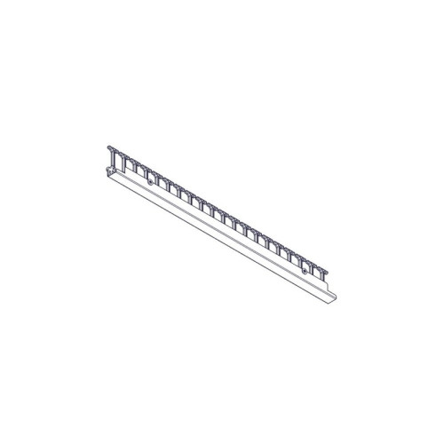 Vertical cable manager Systeme Electric, Excelente series, 42U, plastic fingers, single row, for mounting in a mounting channel