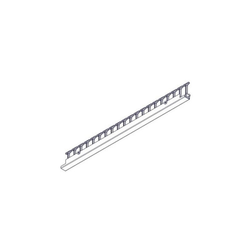 Vertical cable manager Systeme Electric, Excelente series, 42U, plastic fingers, single row, for mounting in a mounting channel