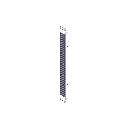 System Electric, серия Uniprom, 1U, 2шт, черный