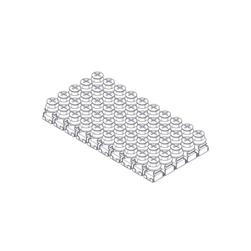 Mounting kit Systeme Electric, Uniprom series, M6 (screw, washer, snap nut), pack of 50 pcs.