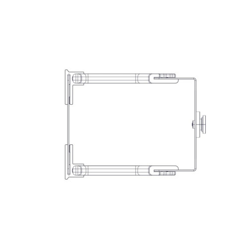 Systeme Electric vertical cable manager, Excelente series, plastic fingers, with cover, for 48U cabinets 750mm and 800mm wide