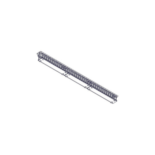 Systeme Electric vertical cable manager, Excelente series, plastic fingers, with cover, for 42U cabinets 750mm and 800mm wide