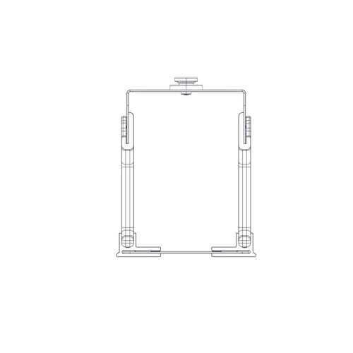 Systeme Electric vertical cable manager, Excelente series, plastic fingers, with cover, for 42U cabinets 750mm and 800mm wide