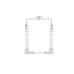 Systeme Electric vertical cable manager, Excelente series, plastic fingers, with cover, for 42U cabinets 750mm and 800mm wide