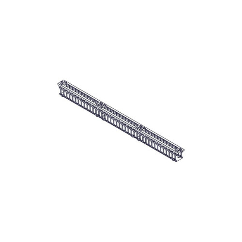 Systeme Electric vertical cable manager, Excelente series, plastic fingers, with cover, for 42U cabinets 750mm and 800mm wide