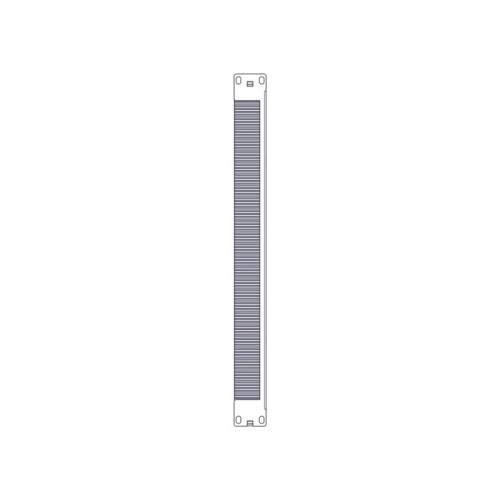 System Electric, серия Uniprom, 1U, 2шт, черный