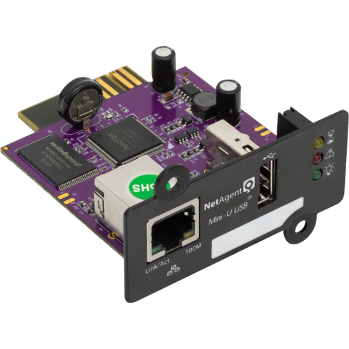 SNMP карта Megatec DZ807 (NetAgentZ) с портом RJ45 ETH 100Mbit и USB, средний слот