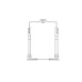 Systeme Electric vertical cable manager, Excelente series, plastic fingers, with cover, for 42U cabinets 750mm and 800mm wide