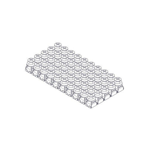Mounting kit Systeme Electric, Uniprom series, M6 (screw, washer, snap nut), pack of 50 pcs.