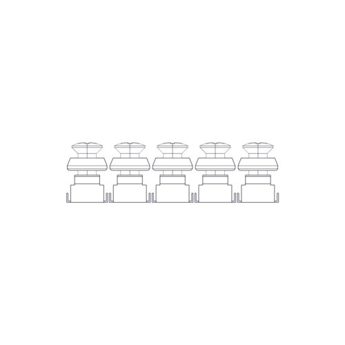 Mounting kit Systeme Electric, Uniprom series, M6 (screw, washer, snap nut), pack of 50 pcs.