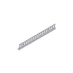 Vertical cable manager Systeme Electric, Excelente series, 42U, plastic fingers, single row, for mounting in a mounting channel