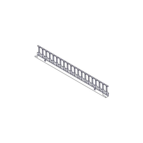 Vertical cable manager Systeme Electric, Excelente series, 42U, plastic fingers, single row, for mounting in a mounting channel