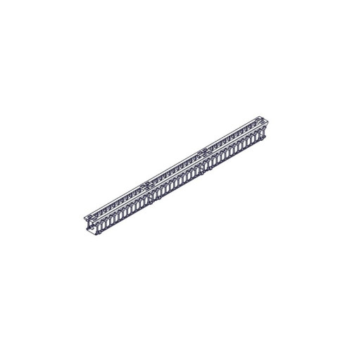 Systeme Electric vertical cable manager, Excelente series, plastic fingers, with cover, for 42U cabinets 750mm and 800mm wide